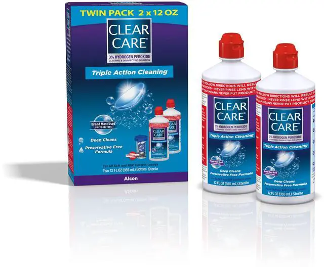 Main image of Cleaning & Disinfecting Contact Lens Solution, 12 Fl Oz, 2 Pack