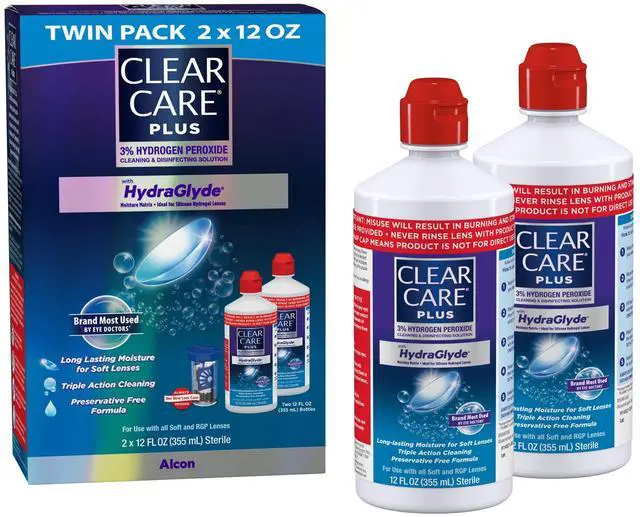 Main image of PLUS Cleaning & Disinfecting Contact Lens Solution 12 Oz, 2 Pack