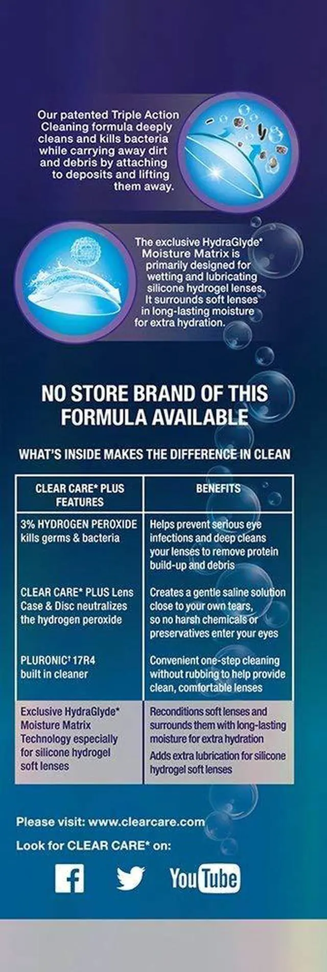 Alt view image 7 of 7 - PLUS Cleaning & Disinfecting Contact Lens Solution 12 Oz, 2 Pack