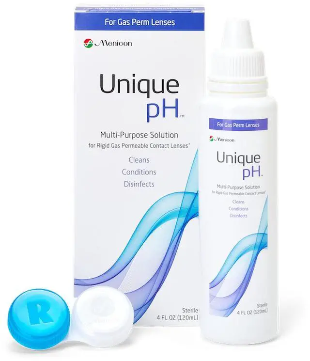 Main image of Unique pH Multipurpose Contact Lens Solution with Lens Case 4 fl oz