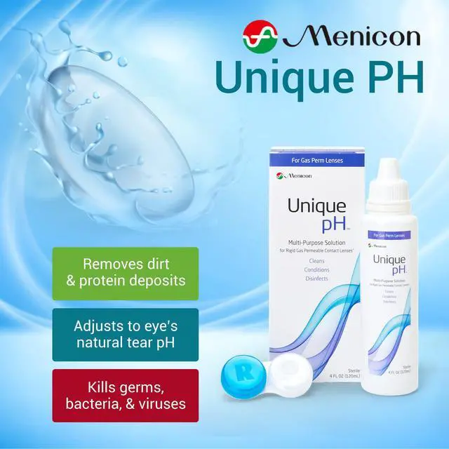 Alt view image 2 of 6 - Unique pH Multipurpose Contact Lens Solution with Lens Case 4 fl oz