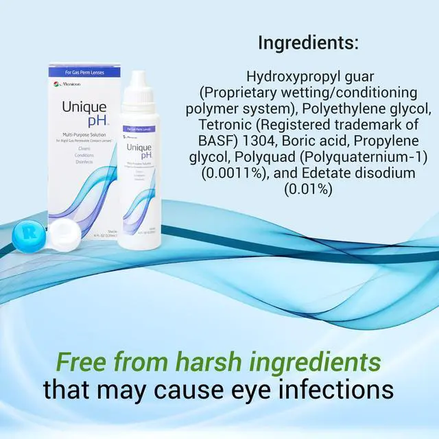 Alt view image 6 of 6 - Unique pH Multipurpose Contact Lens Solution with Lens Case 4 fl oz