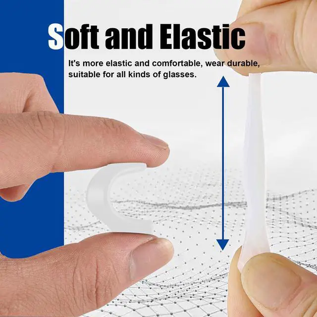 Alt view image 3 of 6 - Eyeglass Ear Grips -20 Pairs eye glasses ear grippers Anti-slip Holder, Silicone Ear Hook, eyeglasses ear grip Sleeve Retainer for Sports Glasses, Sunglasses Reading Glasses