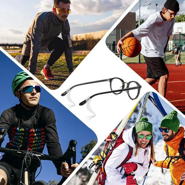 Alt view image 6 of 6 - Eyeglass Ear Grips -20 Pairs eye glasses ear grippers Anti-slip Holder, Silicone Ear Hook, eyeglasses ear grip Sleeve Retainer for Sports Glasses, Sunglasses Reading Glasses
