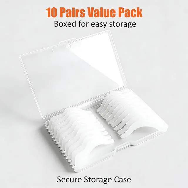 Alt view image 2 of 7 - Soft Silicone Eyeglass Ear Hooks, 10 Pairs of Glasses Anti Slip Grips For Sunglasses, Reading (Clear)