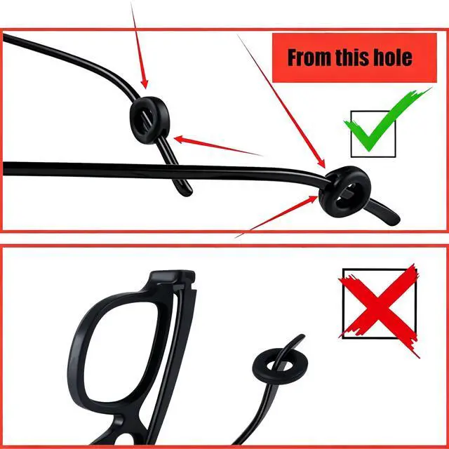 Alt view image 2 of 7 - Glasses Ear Grip, Silicone Ear Hook & Ear Grippers, Anti-Slip Eyeglasses Temple Sleeve Retainer Holder, Accessories for Sports Glasses, Sunglasses, Reading Glasses, 12 Pairs (Black,Clear)