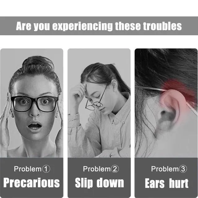 Alt view image 4 of 6 - 4 Pairs Upgrade Soft Glasses Ear Cushion, Anti Slip Knitting Cotton Eye Glasses Ear Grippers, Comfort Temple Sleeves Tips Eyeglass Ear Pads, Non Slip Eyeglass Grips for Behind the Ear (Multicolor)