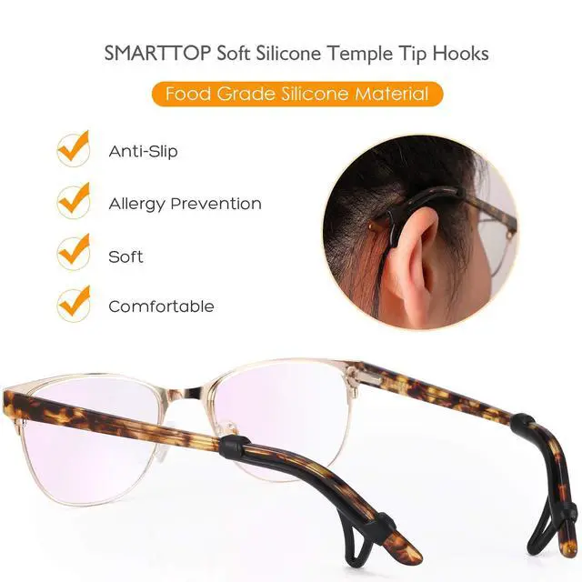 Alt view image 5 of 7 - Eyeglasses Ear Grips Sleeve- anti slip eyewear retainerGlasses Ear Cushion