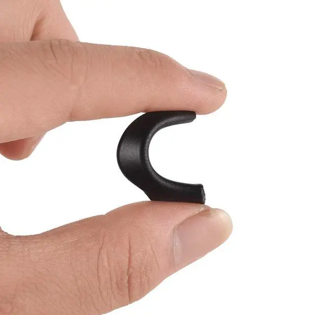 Alt view image 3 of 7 - Ear Grip Ear Hooks for Glasses, Anti - slip Hook Soft Silicone Temple Holder Glass Eyewear Comfortable Tips Sleeve Retainer For Eyeglass Sunglass, 5 Pairs(Black)