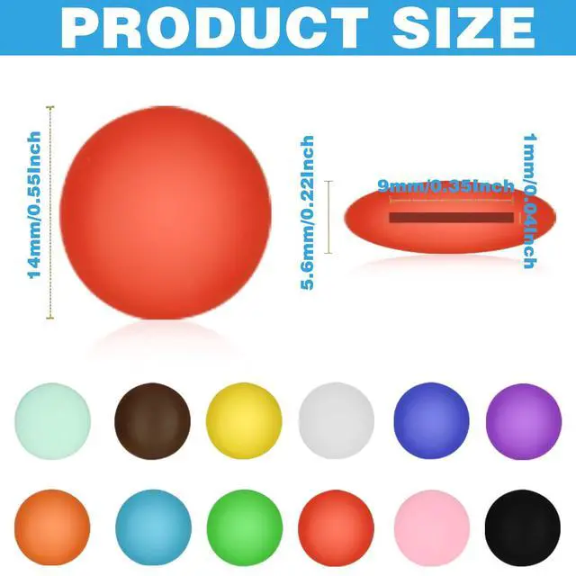 Alt view image 4 of 7 - 12-Pair Eyeglass Ear Grips - Non-Slip, Silicone Ear Cushions for Eyeglasses, Reading Glasses, Sunglasses (12 Colors)