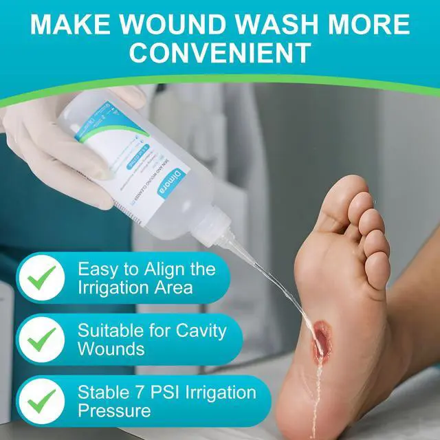 Alt view image 4 of 7 - Wound Cleanser Skin Rinsing Wash First Aid Solution 8 oz
