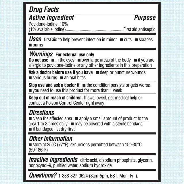 Alt view image 6 of 7 - Antiseptic Povidone Iodine Solution 8 Fl Oz