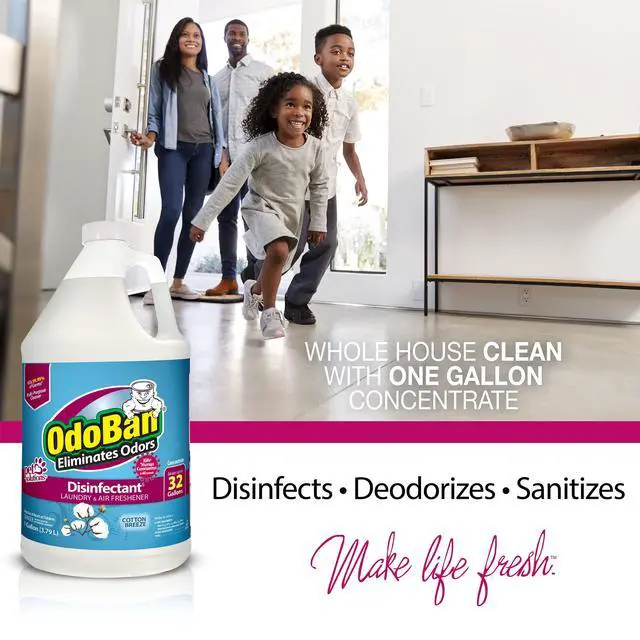 Alt view image 6 of 7 - Disinfectant Concentrate and Odor Eliminator, Made in the USA, Cotton Breeze Scent, 2 Gallons