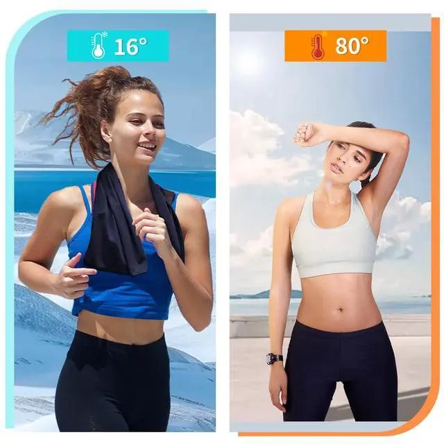Alt view image 2 of 7 - Cooling Towel (40"x12") - for Neck/Face, Ice Towel,Chilly Towel, Cooling Neck Wraps for Hot Weather Instant Chill, Soft Microfiber for Yoga, Gym, Golf, Running,Workout, Outdoor Sports, Hiking