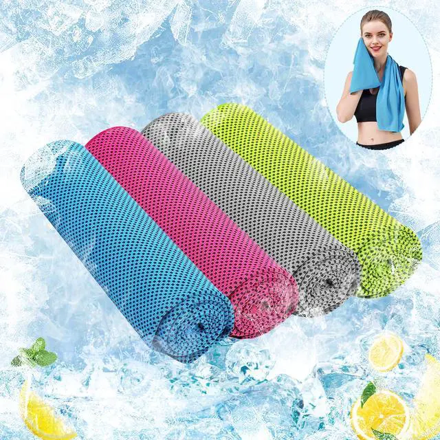 Alt view image 7 of 7 - Cooling Towel (40"x12") - for Neck/Face, Ice Towel,Chilly Towel, Cooling Neck Wraps for Hot Weather Instant Chill, Soft Microfiber for Yoga, Gym, Golf, Running,Workout, Outdoor Sports, Hiking