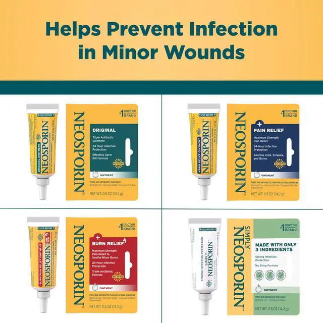 Alt view image 5 of 7 - Neosporin Original Triple Antibiotic Ointment, 0.5 oz
