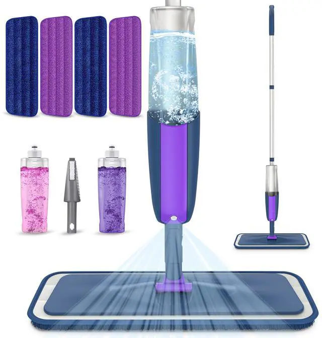 Main image of Spray Wet Mops for Floors Cleaning: Hardwood Floor Mop Refillable 2 Bottles