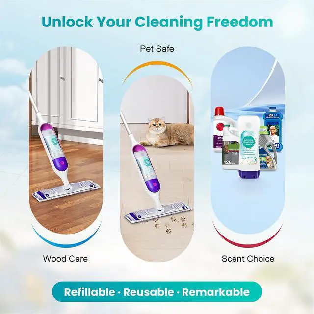 Alt view image 6 of 6 - Leak-Resistant Refillable Bottle for Swiffer® Power Mop, 720mL