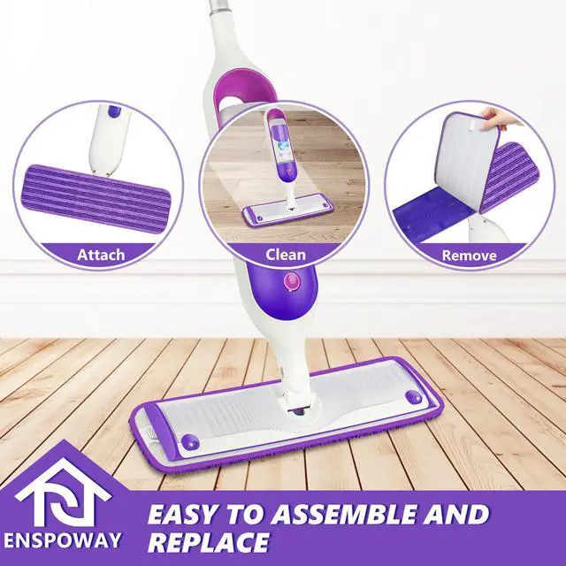 Alt view image 5 of 5 - Reusable Microfiber Mop Pads for Swiffer PowerMop: 15 Washable Refills