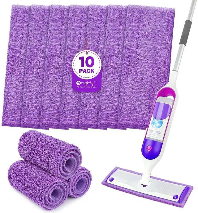 Main image of Microfiber Mop Pads for Swiffer PowerMop, 10 Pack, Reusable