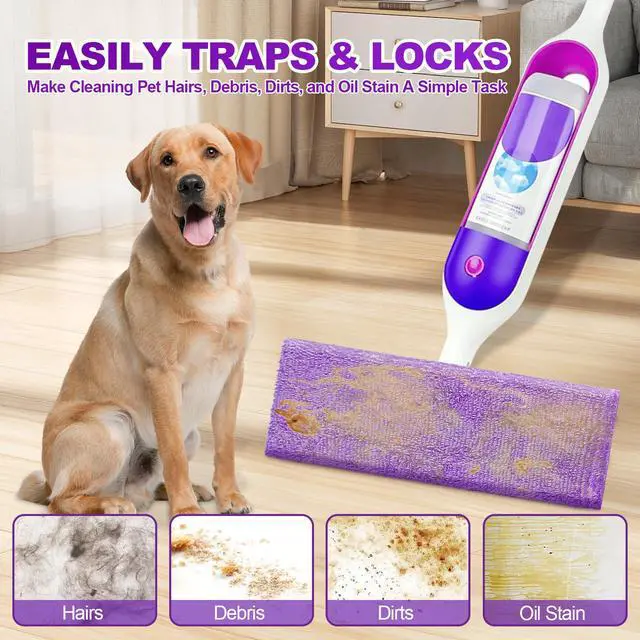 Alt view image 5 of 7 - Microfiber Mop Pads for Swiffer PowerMop, 10 Pack, Reusable