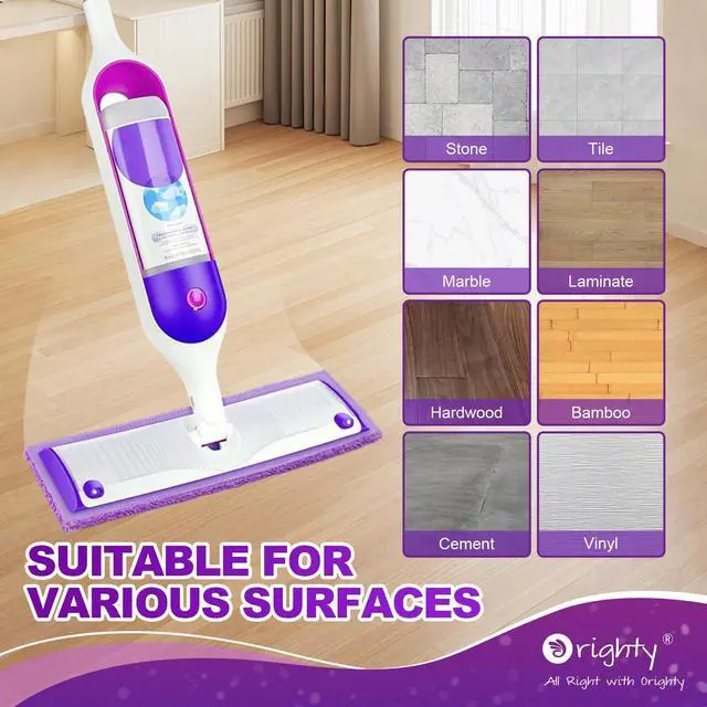 Alt view image 6 of 7 - Microfiber Mop Pads for Swiffer PowerMop, 10 Pack, Reusable