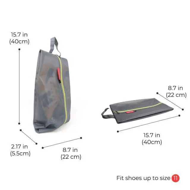 Alt view image 4 of 7 - Shoe Bag for Travel, Water-Resistant Shoe Pouch for Sports