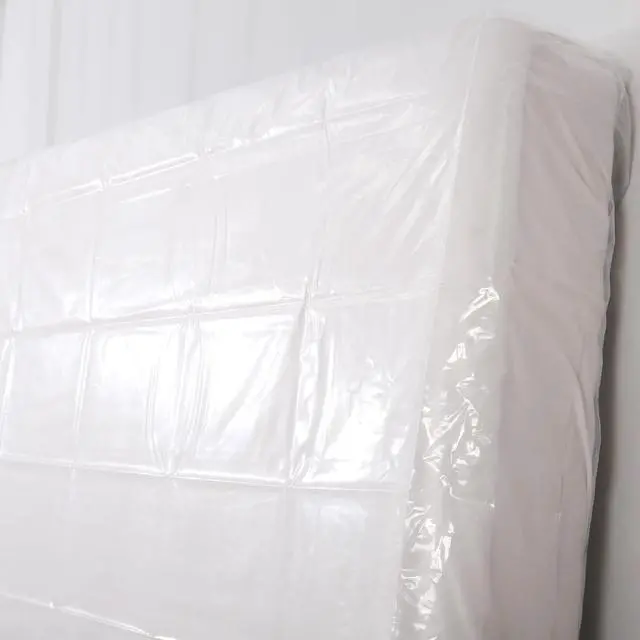 Alt view image 4 of 7 - King Mattress Bag for Moving Storage, 1.5 Mil Clear Waterproof Plastic Mattress Storage Bag Cover, Disposal Mattress Protector for King/California King Size