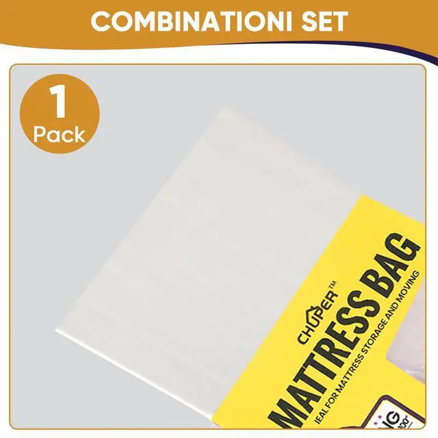 Alt view image 7 of 7 - King/Cal King Mattress Bag for Moving and Storage,Waterproof Plastic Mattress Cover for Disposal and Protection Product