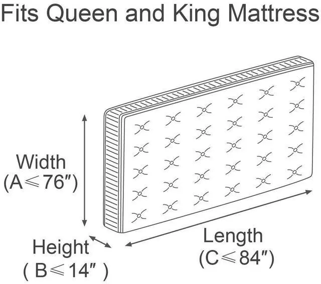 Alt view image 2 of 7 - Mattress Bag, Queen and King Size, 1 Pack