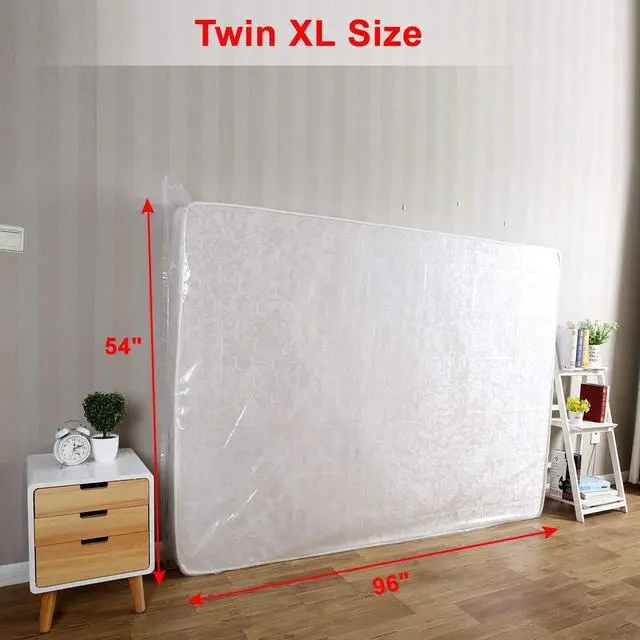 Alt view image 4 of 6 - 2-Pack Mattress Bag for Moving - Twin/Twin XL Size Mattress Storage Bag - 4 Mil Extra Thick Heavy Duty Mattress Protection Cover - 54 x 96 Inch