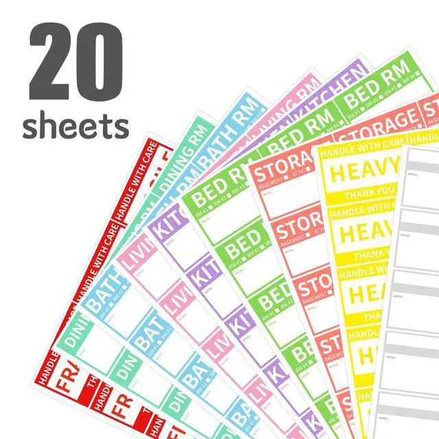 Alt view image 4 of 7 - 300 PCS 3 x 2 Removable Moving Packing Labels for Box Sticker