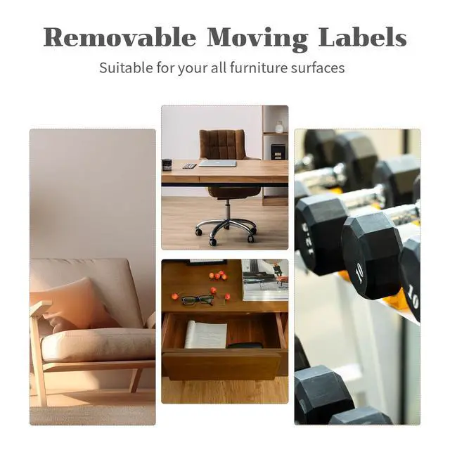 Alt view image 5 of 7 - 300 PCS 3 x 2 Removable Moving Packing Labels for Box Sticker