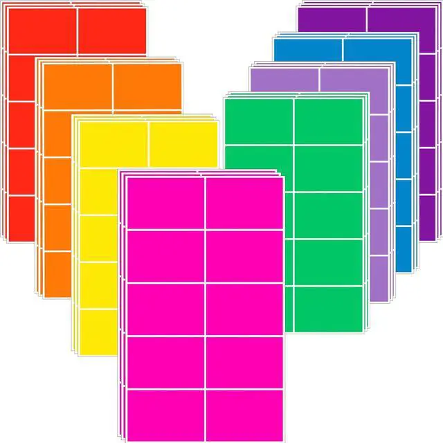 Main image of Colored Labels Stickers 3 x 2 Inch8 Color Moving Labels - 240 Pack | Rectangular Large Color Coding Labels Name Tags Moving Labels for Moving Inventory,Office