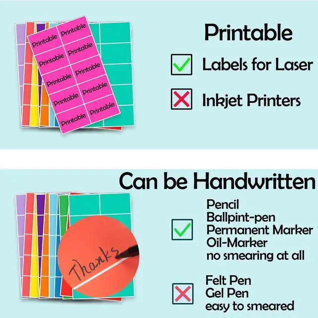 Alt view image 4 of 7 - Colored Labels Stickers 3 x 2 Inch8 Color Moving Labels - 240 Pack | Rectangular Large Color Coding Labels Name Tags Moving Labels for Moving Inventory,Office