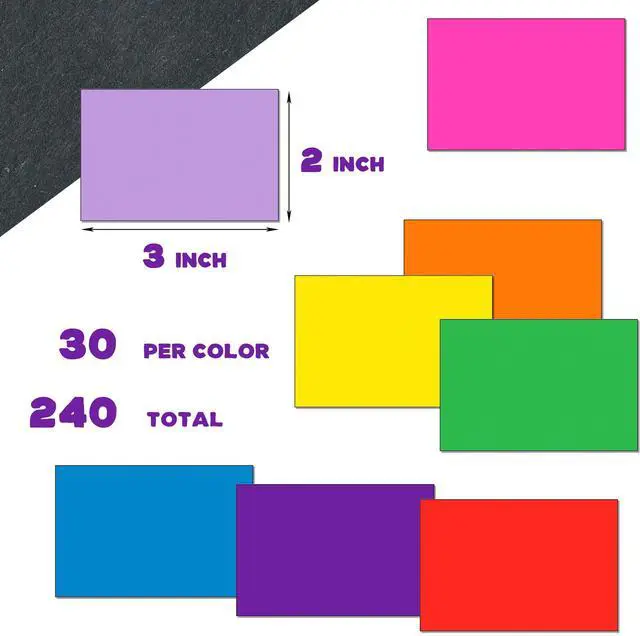 Alt view image 3 of 7 - Colored Labels Stickers 3 x 2 Inch8 Color Moving Labels - 240 Pack | Rectangular Large Color Coding Labels Name Tags Moving Labels for Moving Inventory,Office