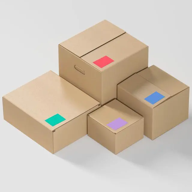 Alt view image 6 of 7 - Colored Labels Stickers 3" x 2", Moving Labels for Boxes, 10 Colors,200 PCS