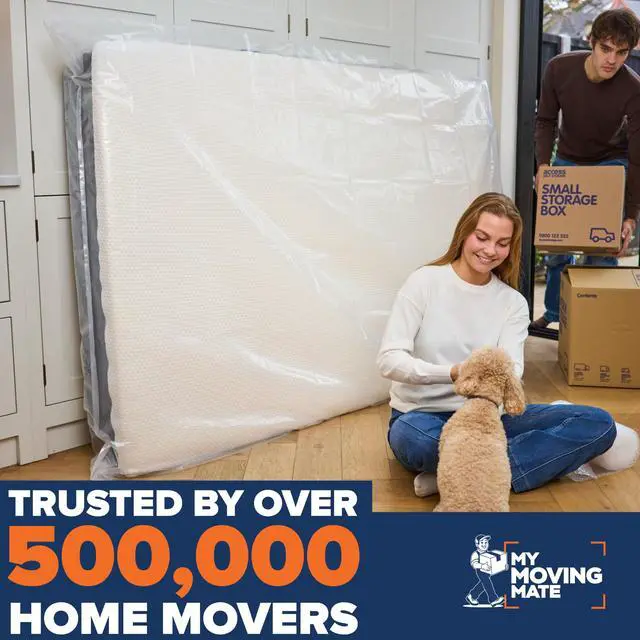 Alt view image 6 of 7 - Mattress Bags for Moving, Twin & Full Size Mattress Bag for Storage, Plastic Cover for Bed Storage & Disposal, Mattress Moving Bag Full Size Protector