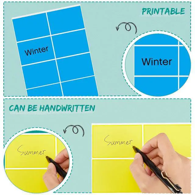Alt view image 3 of 6 - 500 Pieces Rectangular Colored Labels Stickers 3 x 2 Inch, Large Color Coding Labels in 10 Assorted Colored Name Tags Moving