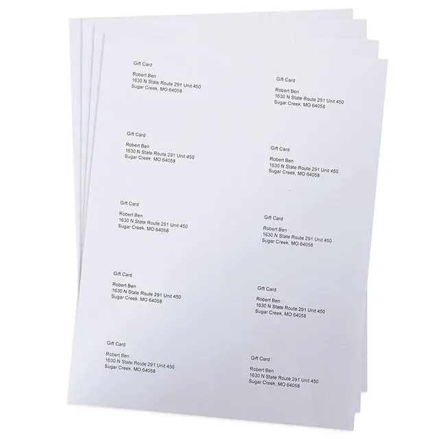 Alt view image 4 of 7 - 2x4 inch Shipping Labels, 300 Labels per Pack, Laser/Inkjet Compatible, Self-Adhesive