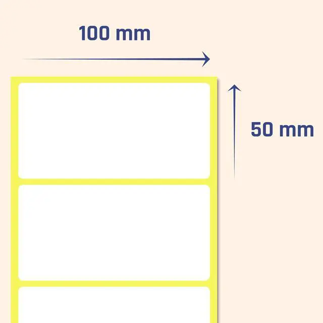 Alt view image 2 of 7 - 200 Pack, 4" x 2", Labels Stickers for Storage Bins - Matte White