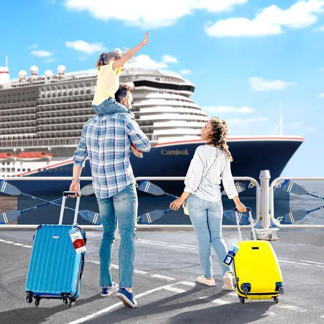 Alt view image 4 of 7 - 8 Pack Cruise Luggage Tag Holder, Cruise Essentials 2025 for NCL, Princess, Carnival, Royal Caribbean and Celebrity Cruise Luggage Tags for Travel Essentials