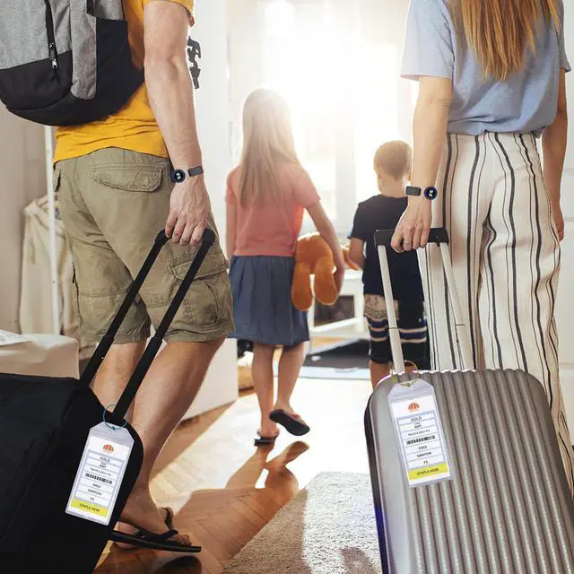 Alt view image 6 of 7 - Cruise Luggage Tags for Suitcases 4 Sets Carnival, NCL, Princess & MSC Waterproof Clear Luggage Bag Tag Holders for 2025 & 2026 Cruise Ships Essentials