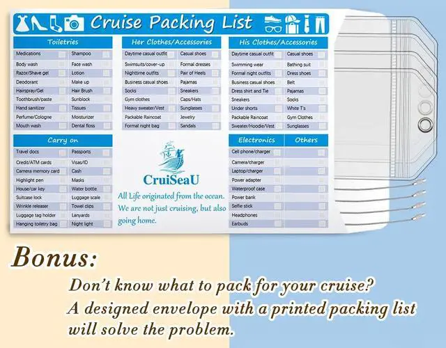 Alt view image 5 of 7 - Cruise Luggage Tag Holders for Royal Caribbean and Celebrity Cruises 8 packs, Cruise Essentials by Cruise Ship Crew Members 6.5x2.5 inches 8pcs