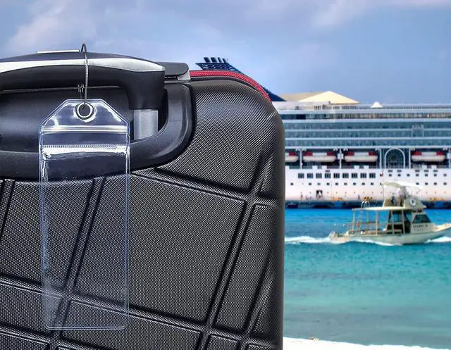 Alt view image 7 of 7 - Cruise Luggage Tag Holders for Royal Caribbean and Celebrity Cruises 8 packs, Cruise Essentials by Cruise Ship Crew Members 6.5x2.5 inches 8pcs