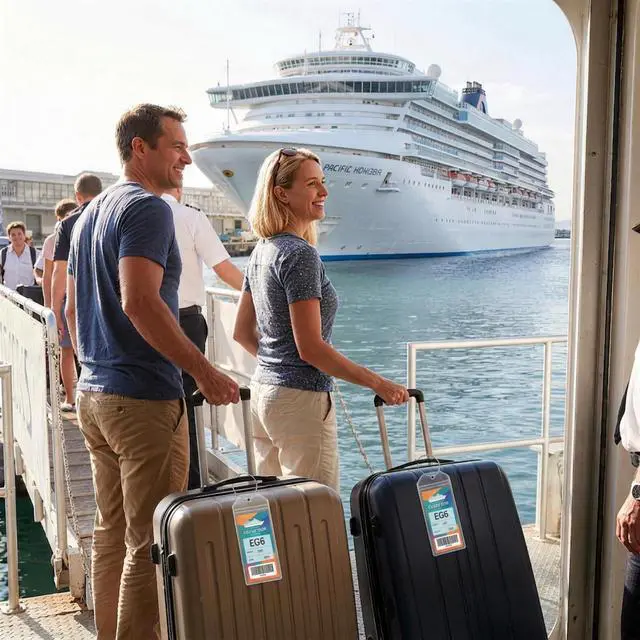 Alt view image 7 of 7 - 6 Pack Cruise Luggage Tag Holder for Royal Caribbean & Celebrity Ships