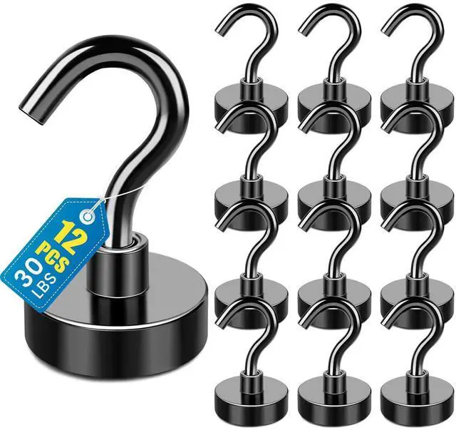Main image of Magnetic Hooks, Cruise Essentials 2026, 12 Pack-30LBS