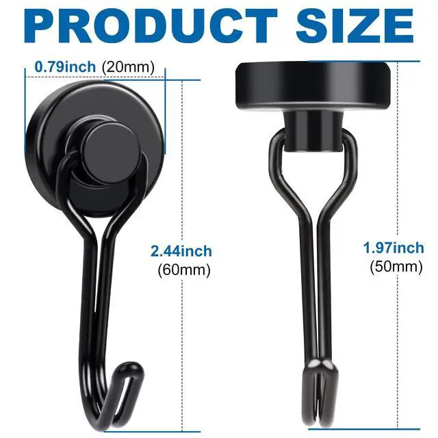 Alt view image 2 of 6 - Magnetic Hooks, 40lbs+ Magnet Hook 2026 Cruise Essentials