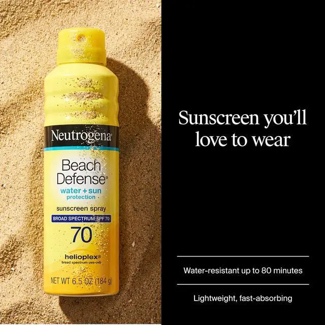 Alt view image 2 of 7 - Beach Defense Sunscreen Spray, SPF 70, 6.5 oz