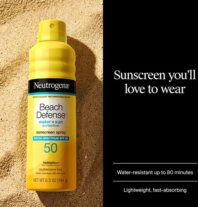 Alt view image 2 of 7 - Beach Defense Sunscreen Spray, SPF 50, 6.5 oz